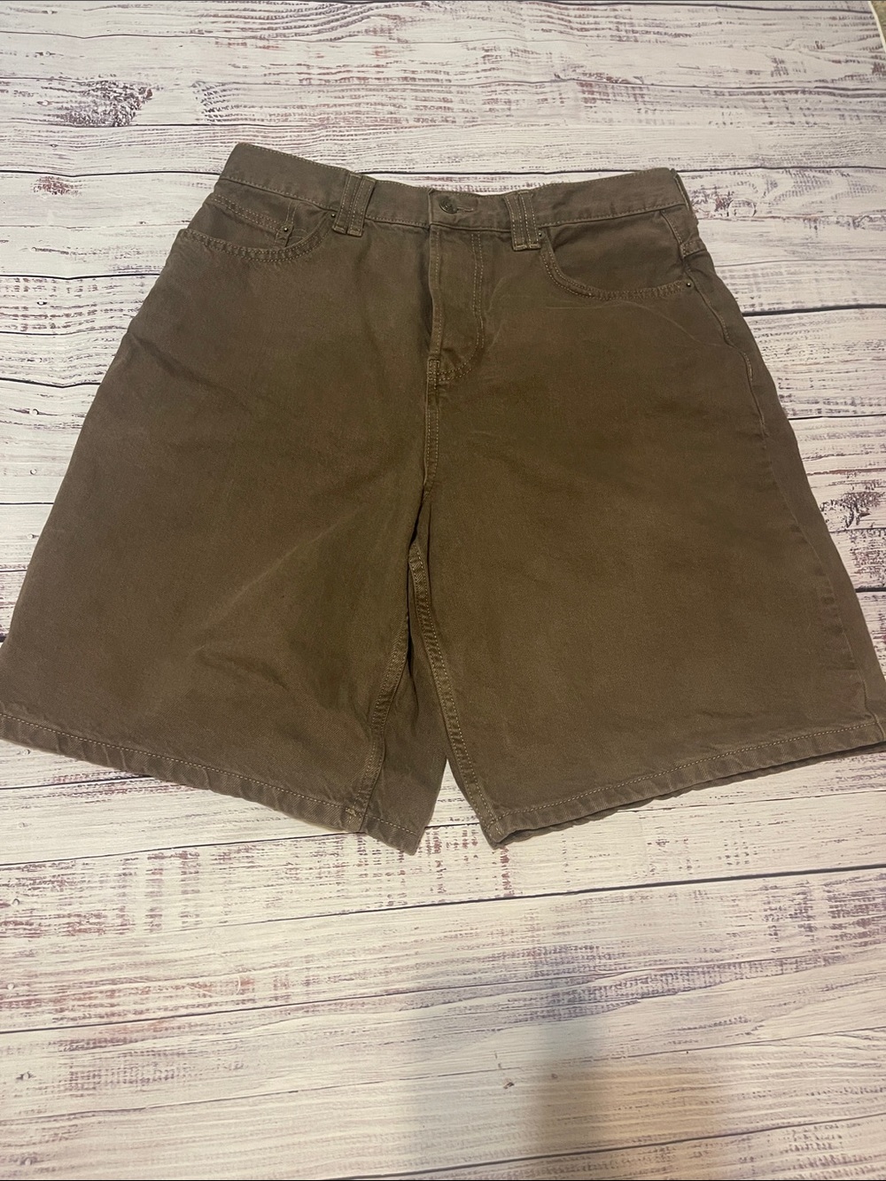 We The Free Free People Brown Cotton Casual Long Shorts